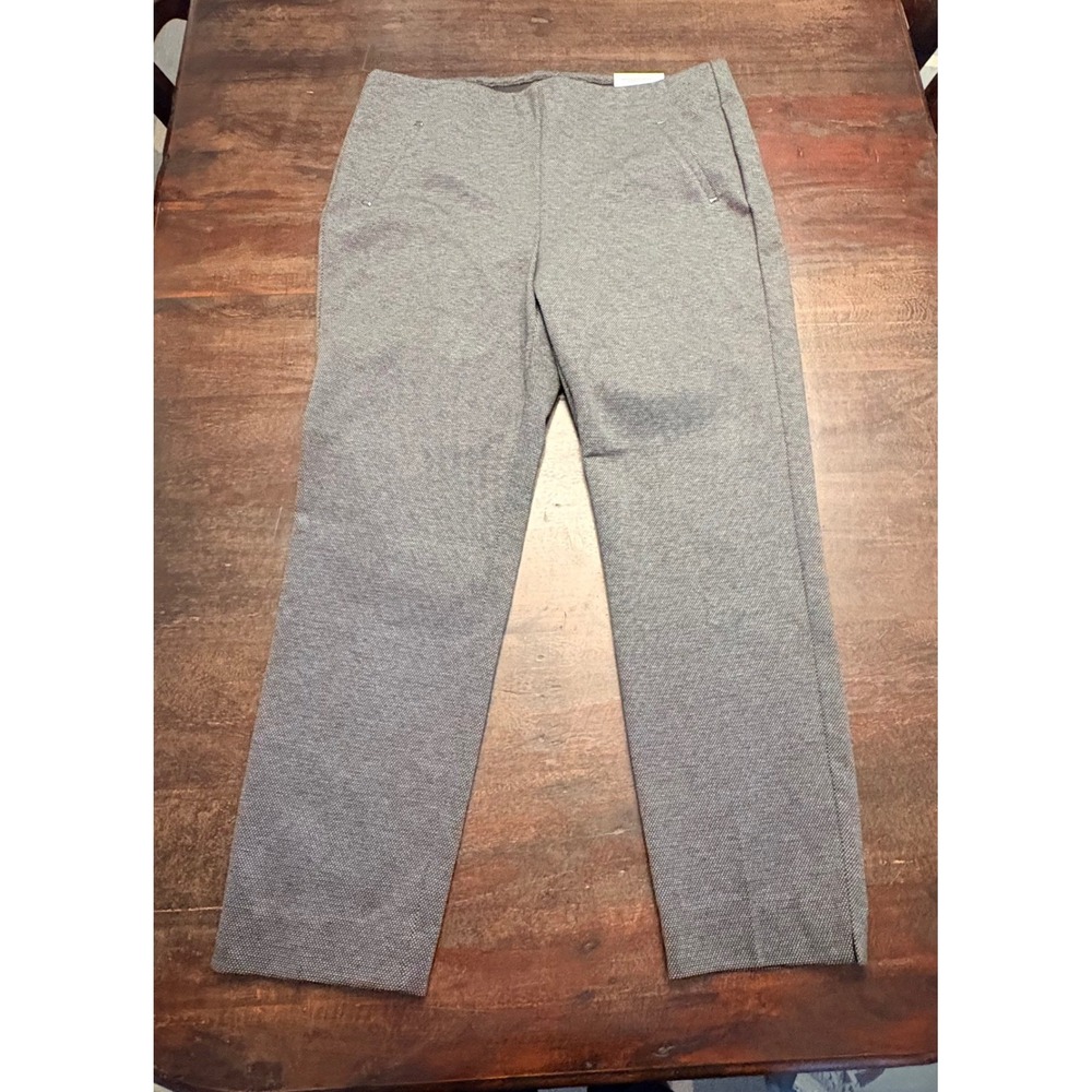 Chicos So Slimming 360 Juliet Ankle Pants Black White Trouser Size 2.5 US 14 NWT - Picture 13 of 16